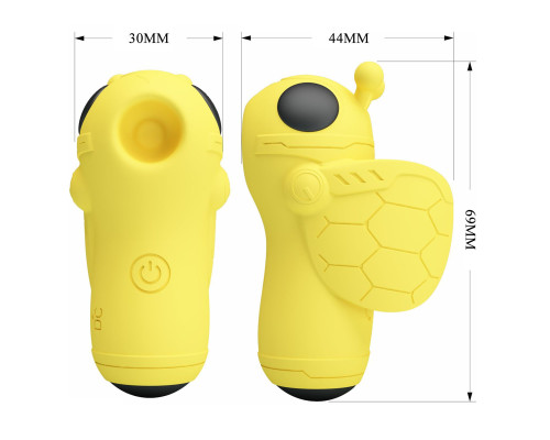 Желтый вакуумный стимулятор-пчелка Magic Bee