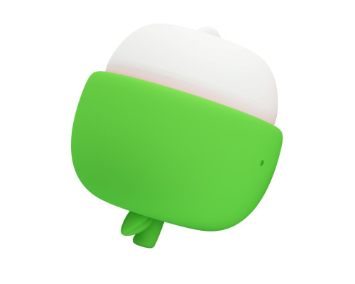 Зеленый клиторальный стимулятор в форме яблочка Apple Secret