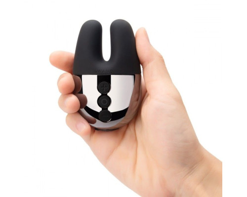 Черный вибратор с ушками Le Wand Double Vibe