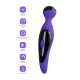 Фиолетовый вибростимулятор COSMY - 18,3 см.