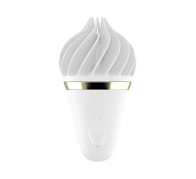 Белый вибратор-спиннер Satisfyer Sweet Treat