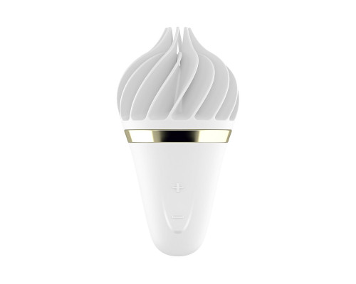 Белый вибратор-спиннер Satisfyer Sweet Treat