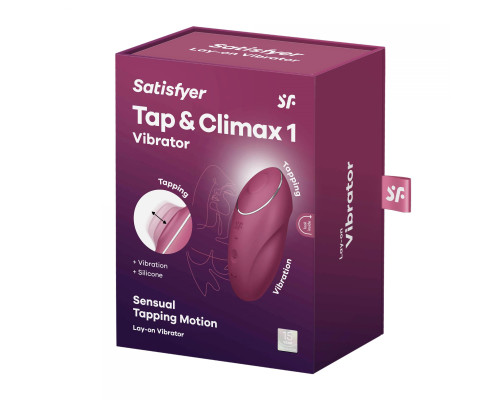 Малиновый вибростимулятор Tap   Climax 1