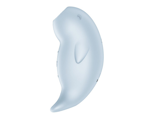 Нежно-голубой вакуумный стимулятор клитора Seal You Soon