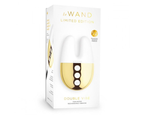 Белый вибратор с ушками Le Wand Double Vibe