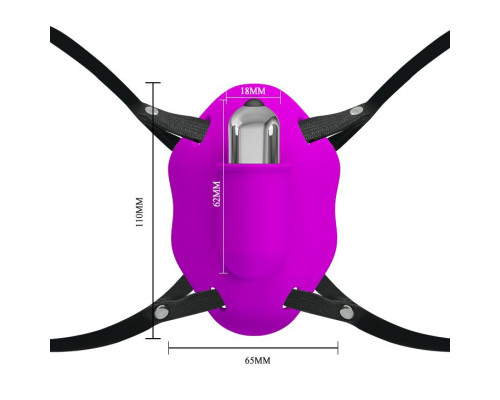 Нежный вибростимулятор для клитора Love Rider на ремешках