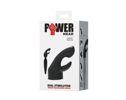 Черная насадкая для wand-вибратора - 10,5 см.