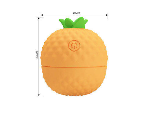 Оранжевый клиторальный стимулятор-ананас Pineapple Secret