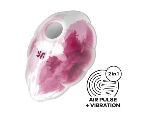 Малиновый вакуум-волновой клиторальный вибростимулятор Cloud Dancer