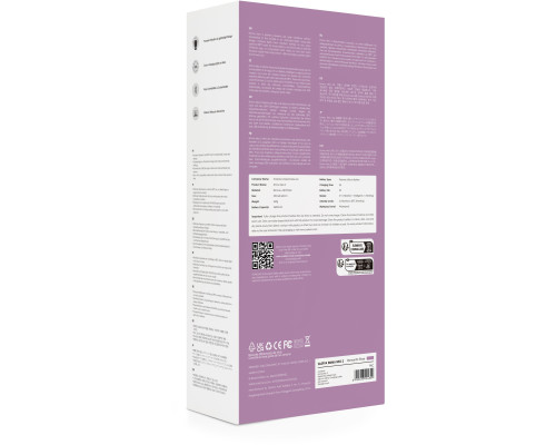 Сиреневый вибромассажёр Emma Neo 2 с функцией нагрева