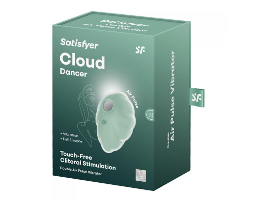 Мятный вакуум-волновой клиторальный вибростимулятор Cloud Dancer