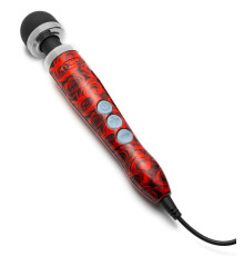 Красно-черный жезловый вибратор Doxy Die Cast 3 с розами