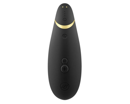 Черный клиторальный стимулятор Womanizer Premium 2