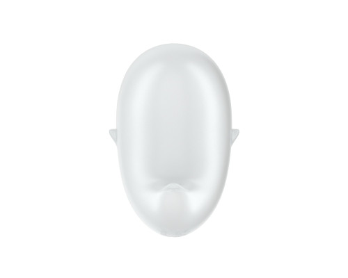 Белый вакуум-волновой стимулятор клитора с вибрацией Cutie Ghost