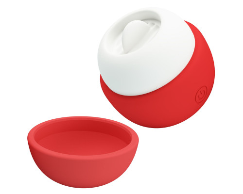 Красный клиторальный стимулятор в форме яблочка Apple Secret