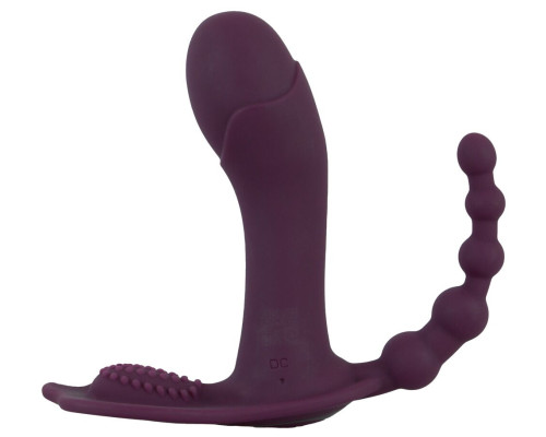 Фиолетовый вибратор для ношения в трусиках ARIVA RC Panty Vibrator