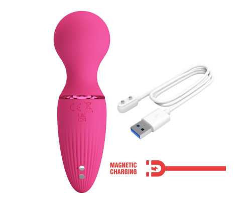 Розовый мини-wand Dwayne - 12 см.