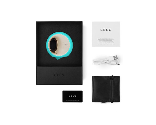Аквамариновый клиторальный стимулятор Lelo Ora 3