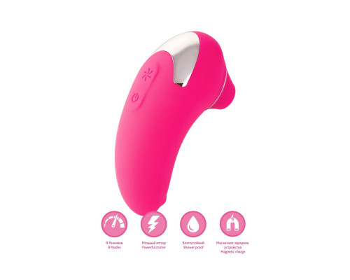 Розовый вакуум-волновой бесконтактный стимулятор клитора Laly