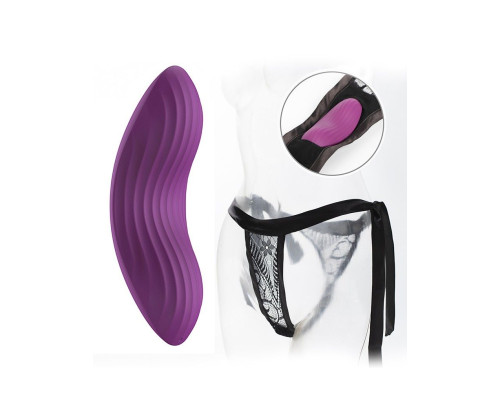 Фиолетовый клиторальный стимулятор Edeny с управлением через приложение