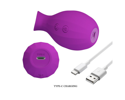 Лиловый клиторальный вакуумный стимулятор Magic Bottle