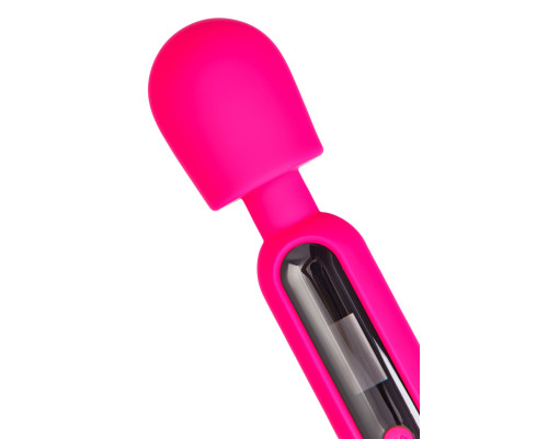 Ярко-розовый wand-вибратор Mashr - 23,5 см.