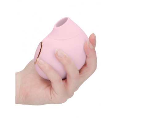 Розовый клиторальный вакуум-волновой массажер Irresistible Seductive