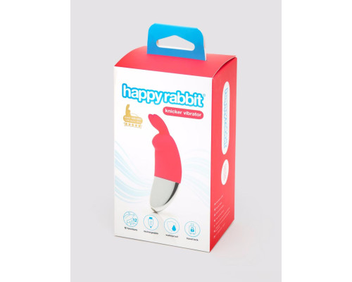 Розовый клиторальный вибратор Happy Rabbit