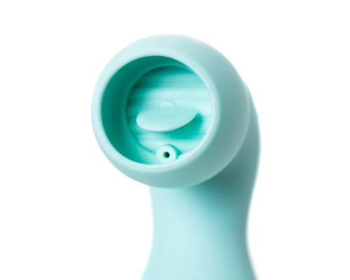 Мятный вакуум-волновой стимулятор клитора с язычком DINGO