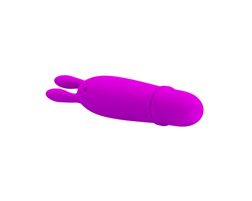 Лиловый вибратор с ушками Boyce - 12,7 см.