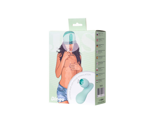 Мятный вакуум-волновой стимулятор клитора с язычком DINGO