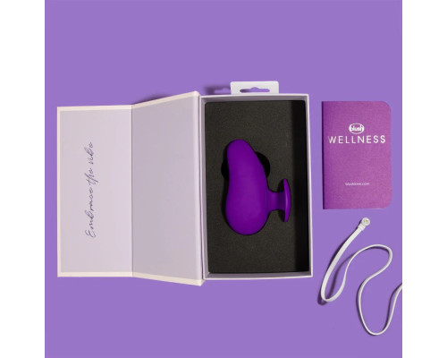 Фиолетовый клиторальный вибромассажер Palm Sense