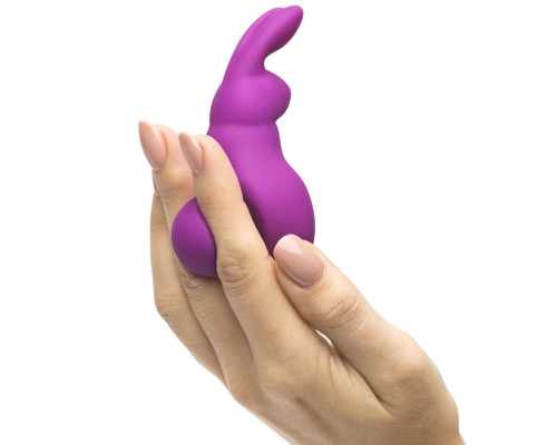 Фиолетовый клиторальный вибратор в форме зайчика