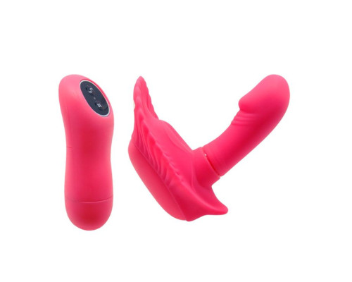 Клиторальный стимулятор с вагинальной пробкой Fancy Clamshell