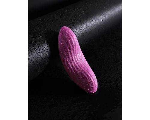 Фиолетовый клиторальный стимулятор Edeny с управлением через приложение