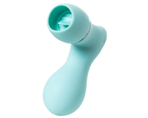 Мятный вакуум-волновой стимулятор клитора с язычком DINGO