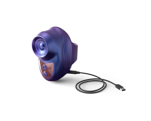 Синий клиторальный стимулятор на палец Kisscool