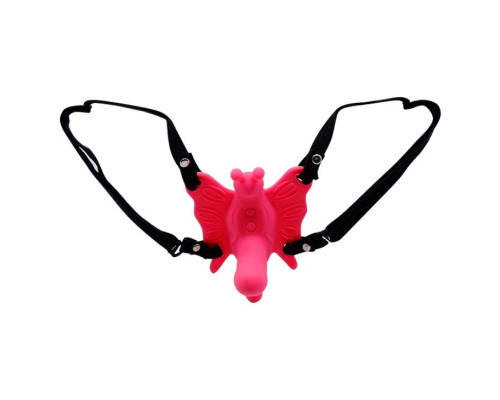 Стимулятор клитора  бабочка  на ремешках с вибрацией