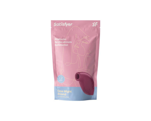 Красный вакуум-волновой бесконтактный стимулятор клитора Satisfyer One Night Stand