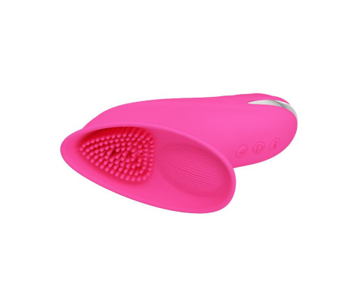 Розовый клиторальный вакуумный вибромассажер Isaac