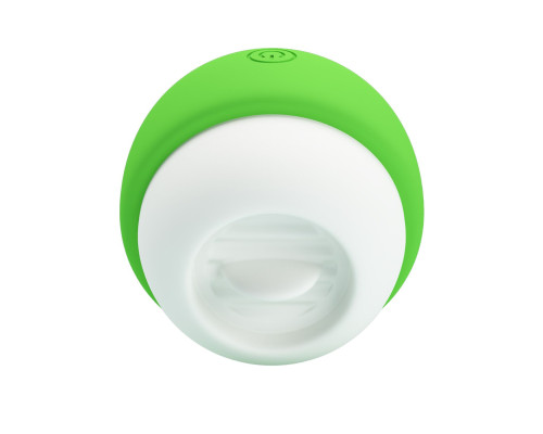 Зеленый клиторальный стимулятор в форме яблочка Apple Secret