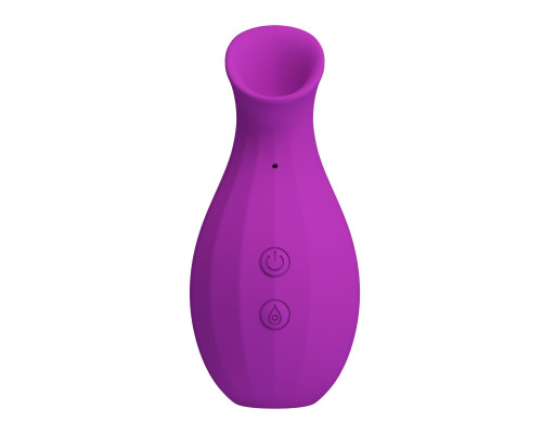 Лиловый клиторальный вакуумный стимулятор Magic Bottle