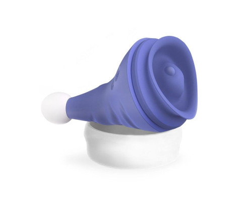 Сиреневый вибростимулятор в форме колпака Magical Santa Hat