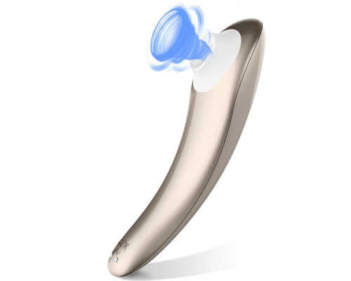 Клиторальный вибромассажер с вакуумной стимуляцией - 15,8 см.