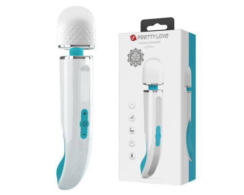 Белый wand-вибратор Azlins - 24 см.