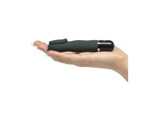 Черный мини-вибратор для клитора Sweet Touch - 13,9 см.