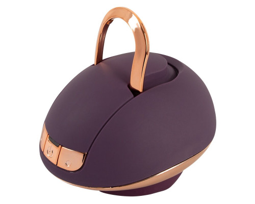 Фиолетовый вращающийся массажёр для вульвы Rotating Vulva Massager