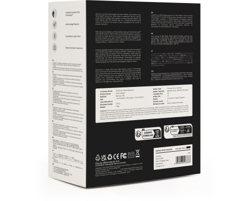 Черный вакуум-волновой стимулятор Pulse Galaxie с проекцией звёздного неба