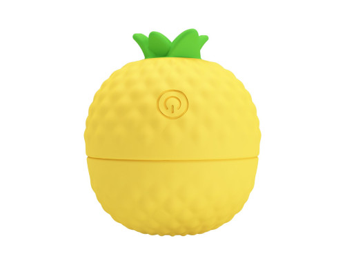 Желтый клиторальный стимулятор-ананас Pineapple Secret