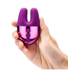 Фиолетовый вибратор с ушками Le Wand Double Vibe